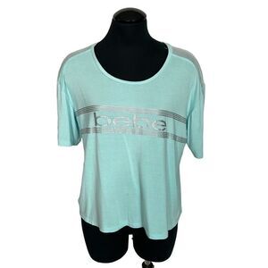 Bebe Logo Cropped T-Shirt - Women’s L